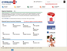 Tablet Screenshot of cyprusinsurance.com